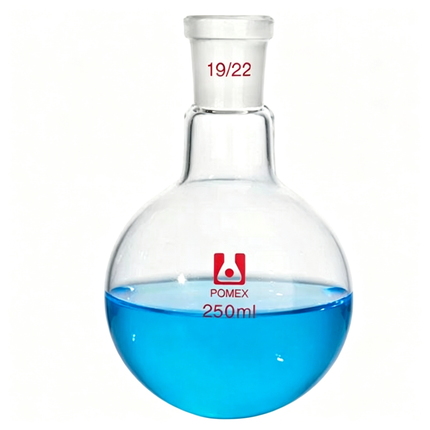 Glass One Neck Round Bottom Flask with 19/22 Taper Outer Joint 500ml 250ml 100ml 1000ml