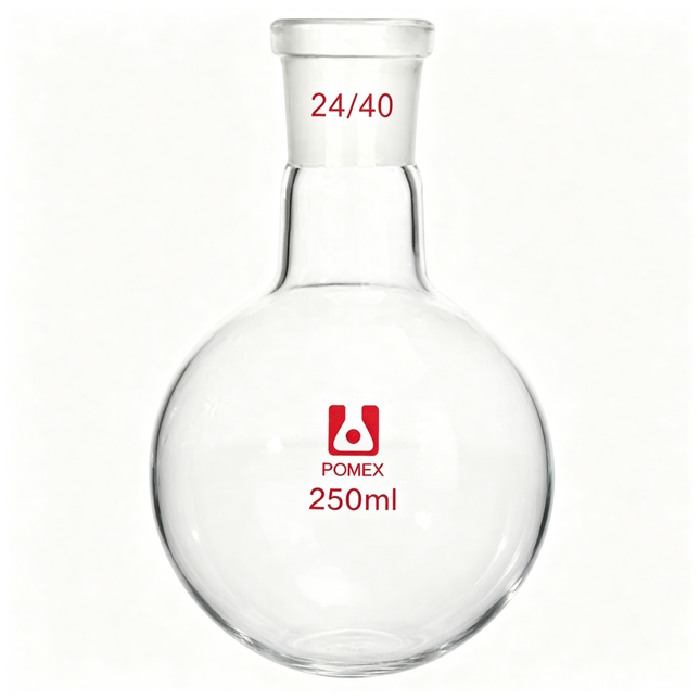 Borosilicate Glass Laboratory One Neck Round Bottom Flask with 24/40 Standard Taper Outer Joint 100ml 250ml 500ml 1000ml