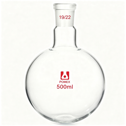 Glass One Neck Round Bottom Flask with 19/22 Taper Outer Joint 500ml 250ml 100ml 1000ml