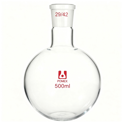 Single Neck Round Bottom Flask Laboratory Borosilicate Glass with 29/42 Outer Joint 100ml 250ml 1000ml