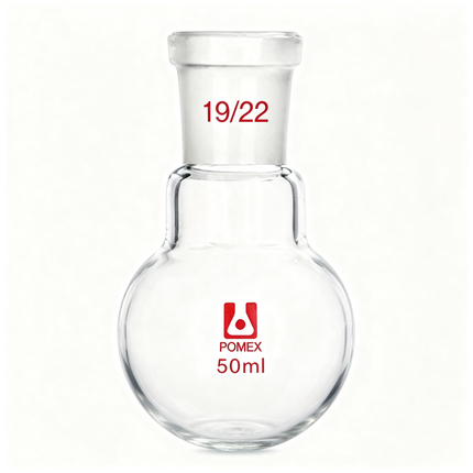 Glass One Neck Round Bottom Flask with 19/22 Taper Outer Joint 500ml 250ml 100ml 1000ml