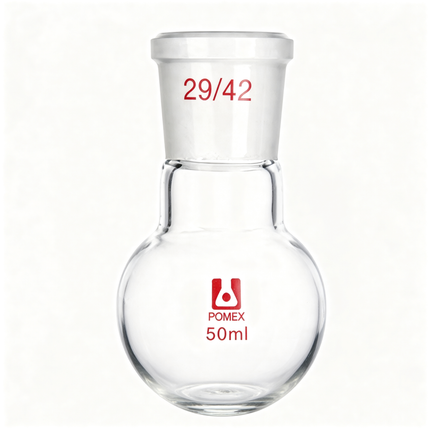 Single Neck Round Bottom Flask Laboratory Borosilicate Glass with 29/42 Outer Joint 100ml 250ml 1000ml