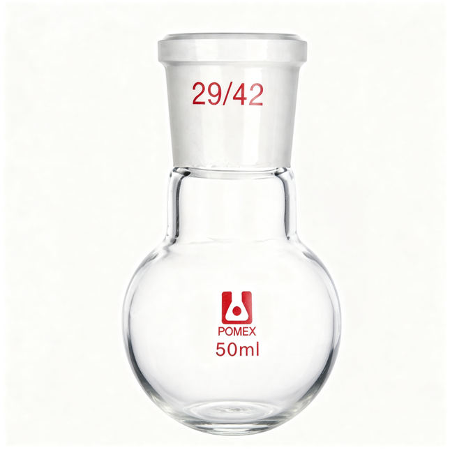 Single Neck Round Bottom Flask Laboratory Borosilicate Glass with 29/42 Outer Joint 100ml 250ml 1000ml