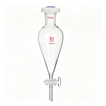 borosilicate glass 3.3 Lab Conical Separation Funnel with Glass Stopcock Lab Separating Funnel with 29/42 Joint