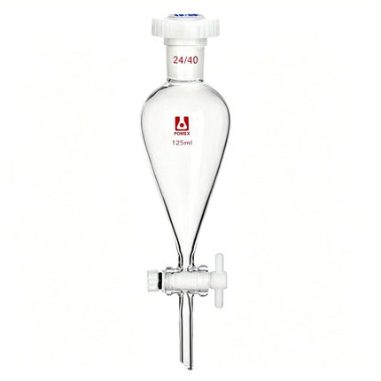Borosilicate Glass Separatory Funnel Conical Lab Separation with 24/40 Joint PTFE Stopcock 250ml 500ml 1000ml