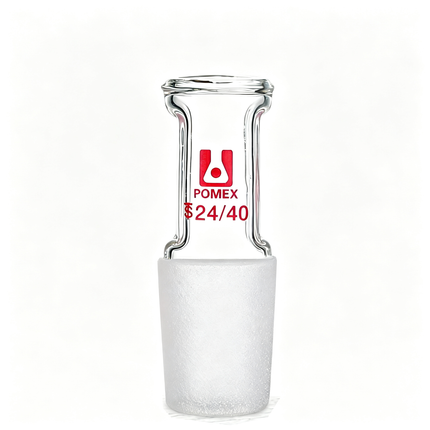 Borosilicate Glass Straight Hollow Stopper with Closed Bottom for Laboratory Seal Reaction Vessels 14/20, 19/22, 24/40, 29/42 Joints