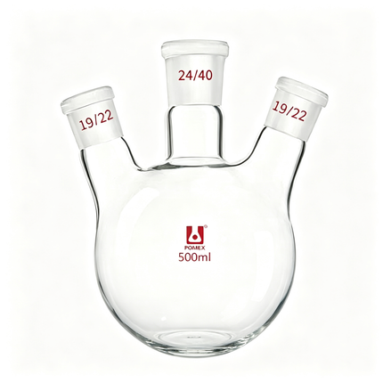 Three Neck Borosilicate Lab Glass Round Bottom Flask 14/20 19/22 24/40 29/42 Joints