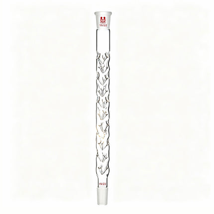 Glass Laboratory Vigreux Distillation Column Borosilicate Fractional Column 19/22 Joints 100mm to 600mm