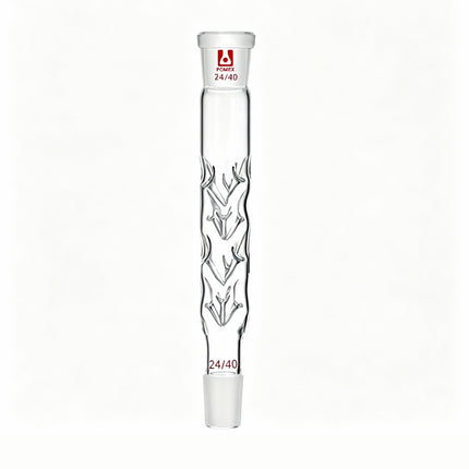 Laboratory Borosilicate Glass Fractional Column Vigreux Distillation Column with Indentations 24/40 Joints