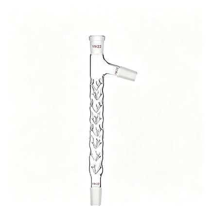 Vigreux Distillation Column with Side Arm 19/22 Joints Fractional Distillation Column Borosilicate Glass