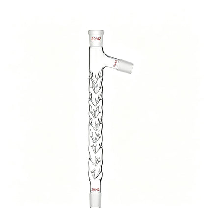 Glass Vigreux Distillation Column with Side Arm 29/42 Joints Length 100mm to 600mm Borosilicate Laboratory-Grade