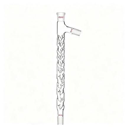 Glass Vigreux Distillation Column with Side Arm 29/42 Joints Length 100mm to 600mm Borosilicate Laboratory-Grade