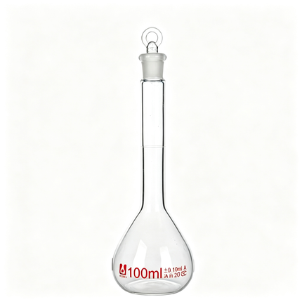 Glass Volumetric Flask with Glass Stopper Borosilicate Glass Heavy Wall 5ml to 5000ml