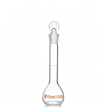 Glass Volumetric Flask with Glass Stopper Borosilicate Glass Heavy Wall 5ml to 5000ml