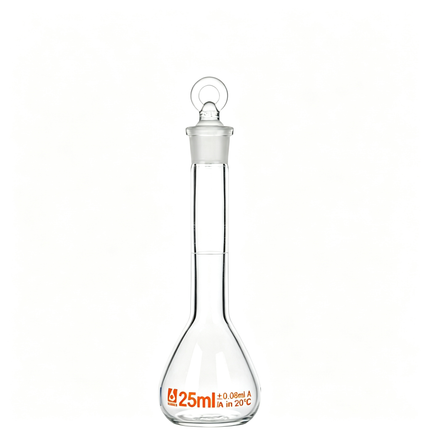 Glass Volumetric Flask with Glass Stopper Borosilicate Glass Heavy Wall 5ml to 5000ml