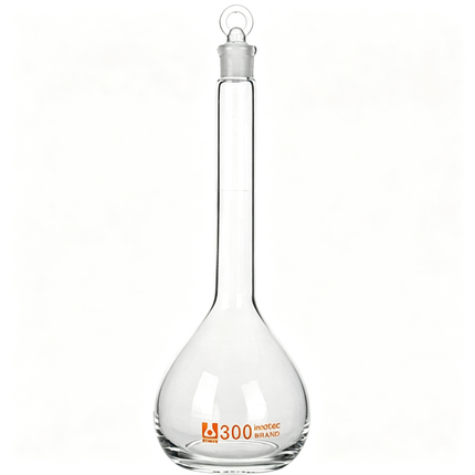 Glass Volumetric Flask with Glass Stopper Borosilicate Glass Heavy Wall 5ml to 5000ml