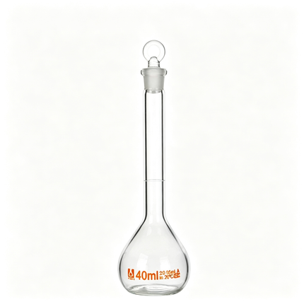 Glass Volumetric Flask with Glass Stopper Borosilicate Glass Heavy Wall 5ml to 5000ml