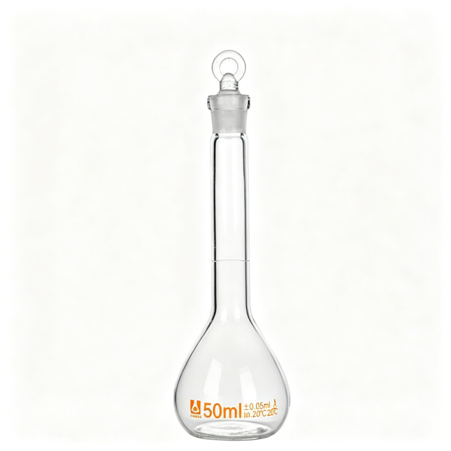 Glass Volumetric Flask with Glass Stopper Borosilicate Glass Heavy Wall 5ml to 5000ml